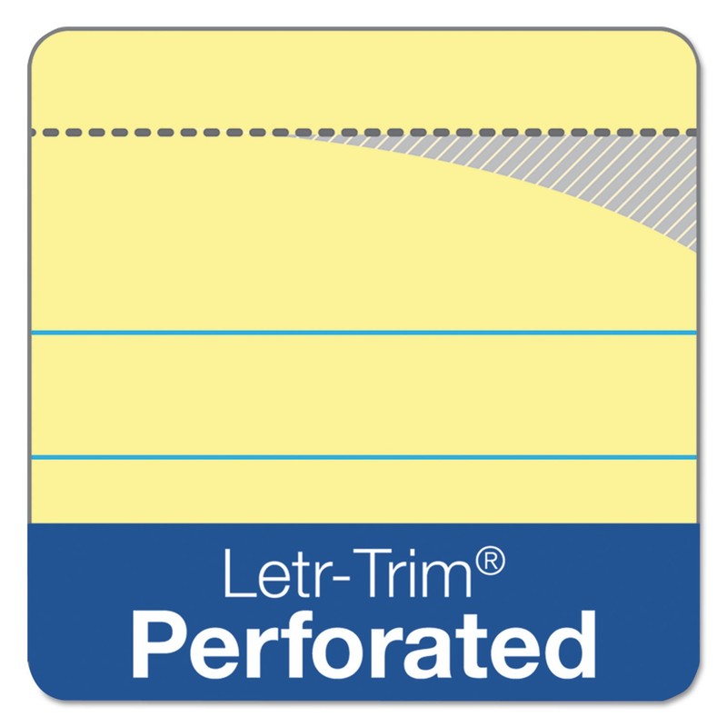 TOPS The Legal Pad Writing Pads, 8-1/2" x 11-3/4", Canary