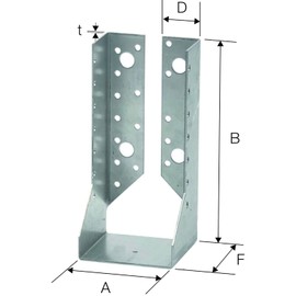 Simson BSIN45/78 Bar Shoe BSI 45x 78 Hot-Dip Galvanised Internal with Rating