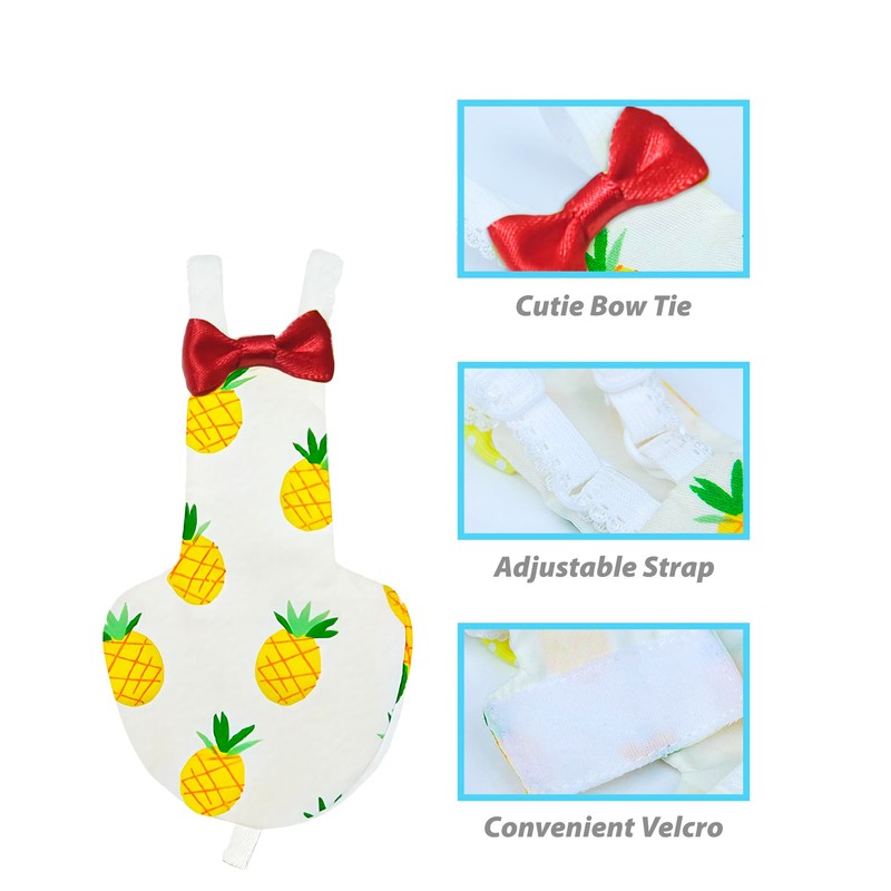 UKJENT Bird Diaper Protective Parrot Nappy - 4 Pack, Reusable