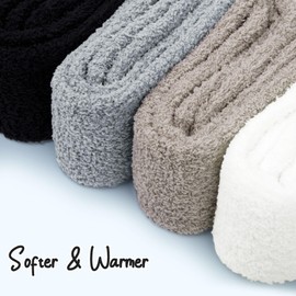 Kotashion Women Fluffy Warm Knee-High Socks Winter Socks Fuzzy Thick Soft Socks Long Cosy Thermal Ladies Socks for Ladies Girls Christmas Birthday Gifts, Multipack