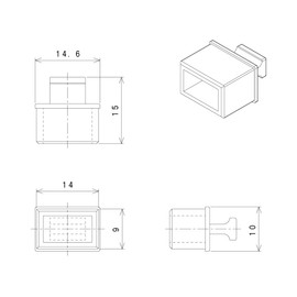 tekunobeinzu Fiber-Optic/Speed Transmission Transceiver SFP CAGE FOR CAP KNOB 6 Pcs/pack sfpcapk – B1 – 6
