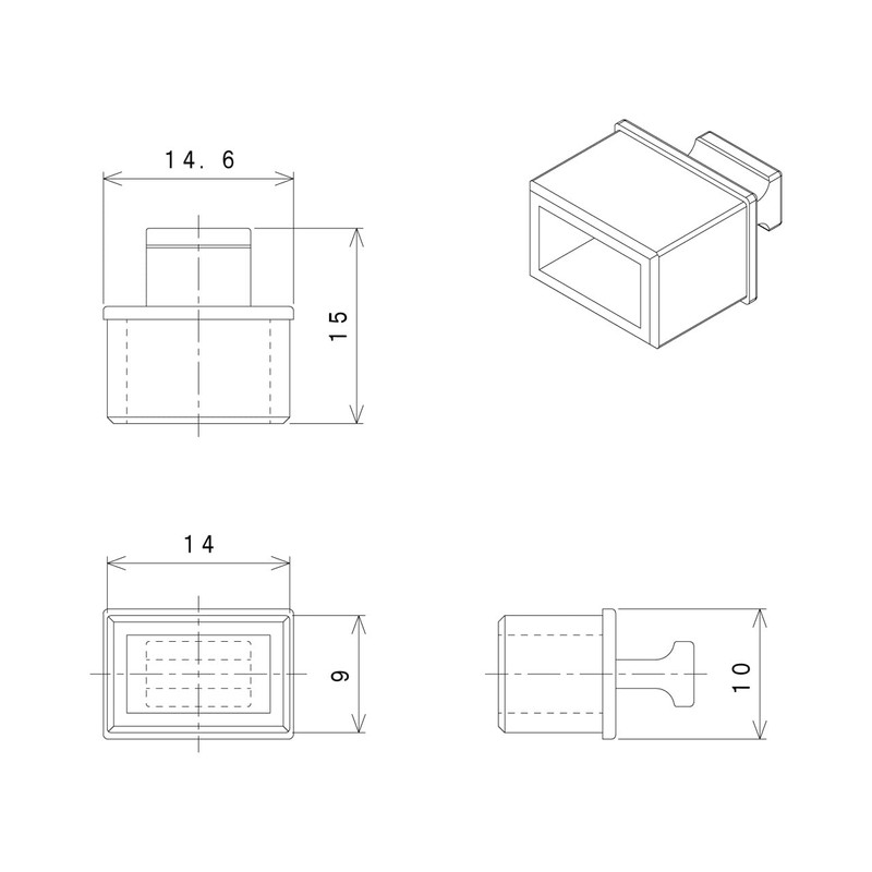 tekunobeinzu Fiber-Optic/Speed Transmission Transceiver SFP CAGE FOR CAP KNOB 6