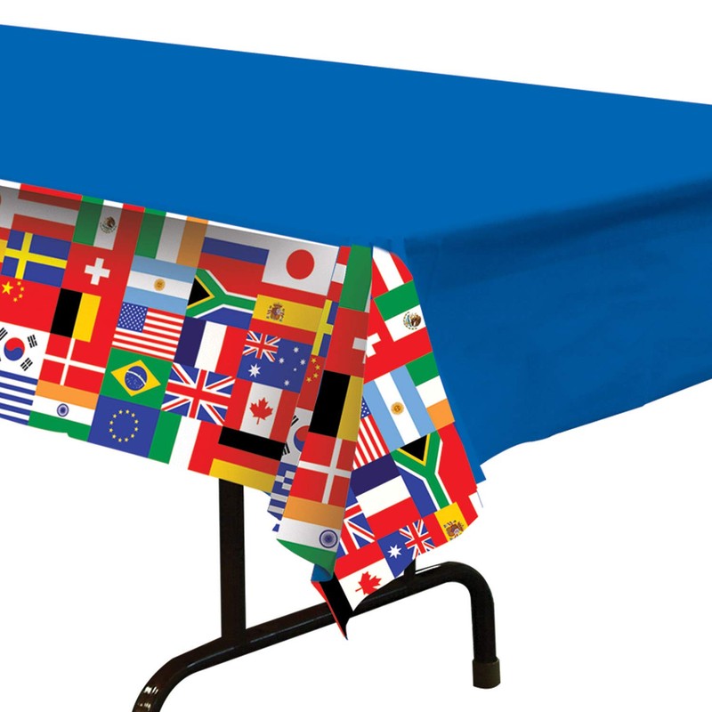 Beistle International Flag Plastic Tablecover