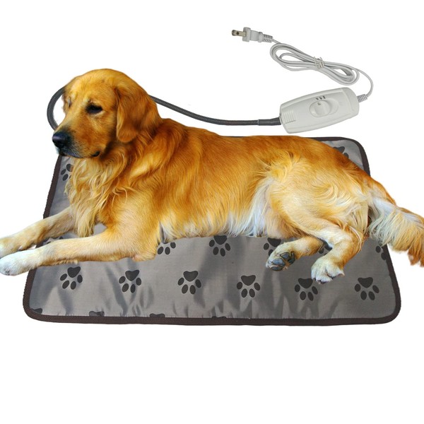 Dog Heating Pad for Large Dog Bed Indoor,Waterproof Heated Mat, Pet Cat, Puppy Heating pad for whelping Box Outdoor Dog House,Easy Clean