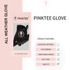 CROWNBLANKS PINKTEE Women's RainGrip Golf Gloves for Left Hand All-Weather