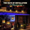Solar Lanterns Outdoor Waterproof Hanging Lanterns Garden Solar Powered Flame