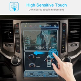 TopLight 12 Inch Tempered Glass Screen Protector for Dodge Ram 1500 TRX 2500 3500 Accessories [No More Glare & Fingerprint] 9H Touch Screen Protector for Dodge Ram 2025 to 2020