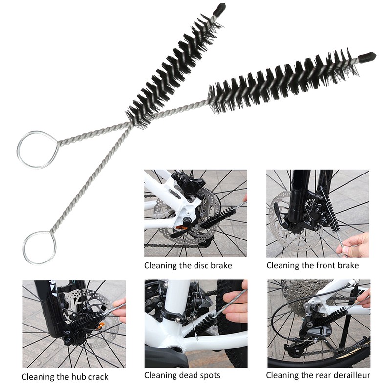 8pcs Bicycle Cleaning Tool Set Kit Bike Chain Tire Cleaning