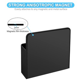 luvtree Strong Magnetic Dry Erase Marker Holder/Chalk Organiser,Whiteboard/Fridge Pen Holder,Locker Organiser/Shelf,Remote Control Holder,Wall Pen Holder,White Board Accessories.Black,2 Pieces.