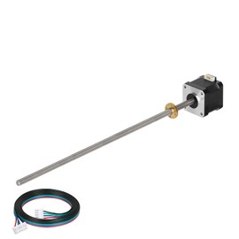 BESJMYT Nema 17 Stepper Motor Integrated 11.81in(300mm) T8 Lead Screw Standard Step Angle 1.7A 0.4Nm(56.64oz.in) Bipolar High Torque 42x40 Motor 2 Phase 4 Lead for 3D Printer DIY CNC with 1m Cable