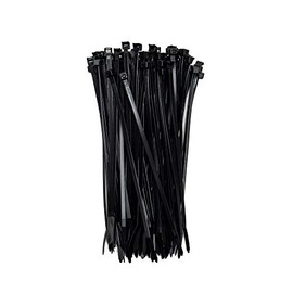 ZipTie.com 8-inch UV Resistant Black Fuel Hose Cable Tie, 50-lb Tensile Strength, 100-Pack