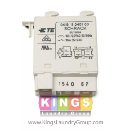 Wascomat Genuine OEM Dryer Relay 027410, 487160015, 160015 For TD30X30 Dryer (No Harness)