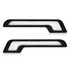 AUTOXBERT 2x Daytime Running Light LED White Light L-Shape Strip