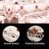 MULBESS Cutwork Round Table Cloth Floral Embroidered Lace Tablecloth Wrinkle