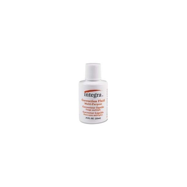 Integra : Multipurpose Correction Fluid, 22ml, White -:- Sold as