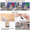 Ezprotekt 16PCS Chair Leg Sliders for Carpet, 1 inch Transparent