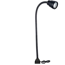 XUNDE CNC Led Machine Work Lights 5W 24V Waterproof IP54 Bolt on Industrial Light with Plus Long Gooseneck Lamp (1200mm)