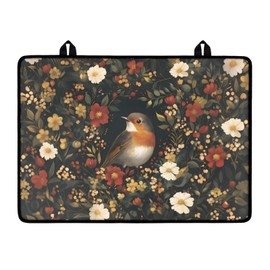 Txsniver Stove Cover Electric Stovetop Cover Heat Resistant Induction Cooktop Protector Mat Oil-Proof Glass Ceramic Top Stove Cover Protector, 29 x 21 Inch, Robin Floral