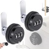 Homefantasy Set of 2 Password Drawer Lock, 3 Digital Combination
