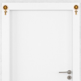 Shubh Labh Wall Main Door Decoration for Religious Ritual Festival Diwali Pooja Poojan Home Temple Office Décor and Gifting (Golden)