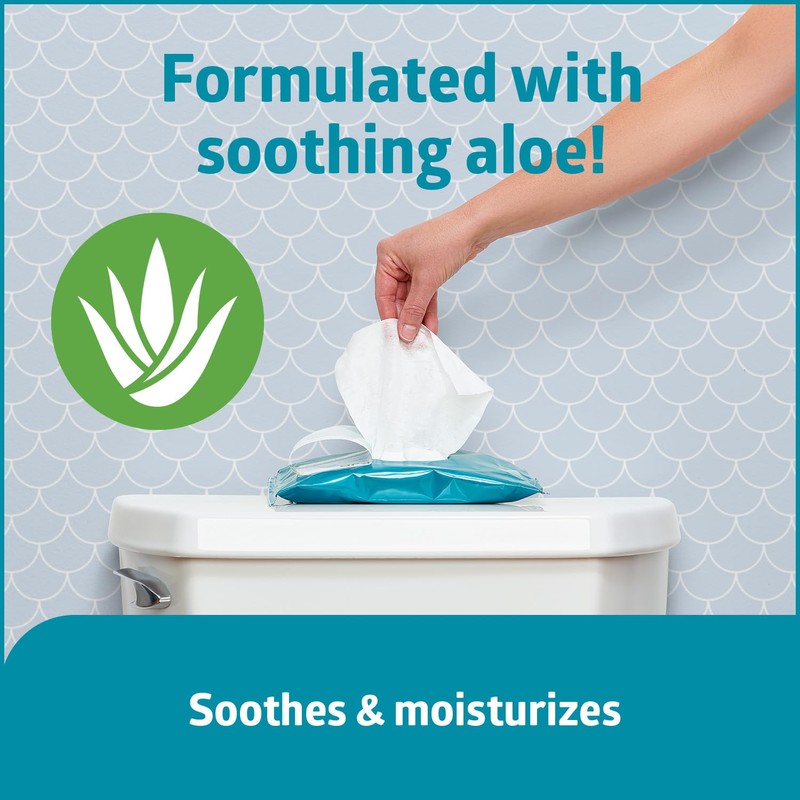 Medline ReadyFlush JR Flushable Wipes, 960 Wipes (40 Wipes, 24