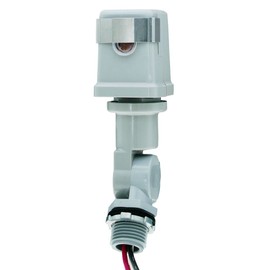 Intermatic K4223C 208-277 Volt Stem and Swivel Mount Thermal Photocontrol - Reliable Light Control - Easy Installation with Included Accessories