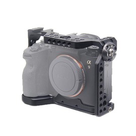 SIUTATDSH Camera Cage, Compatible with Sony A9II, A7RIV, Alpha, 7RM4, a9, ii, a7r iv, Camera Cage, Ultra Extendable, Built-in Cold Shoe Mount, Arca Standard Plate