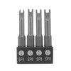 sourcing map 4 Pcs Magnetic U4 U6 U8 U10 Tip