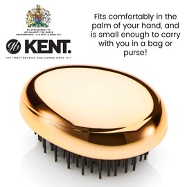 Kent Pebble Travel Hair Brush Gold
