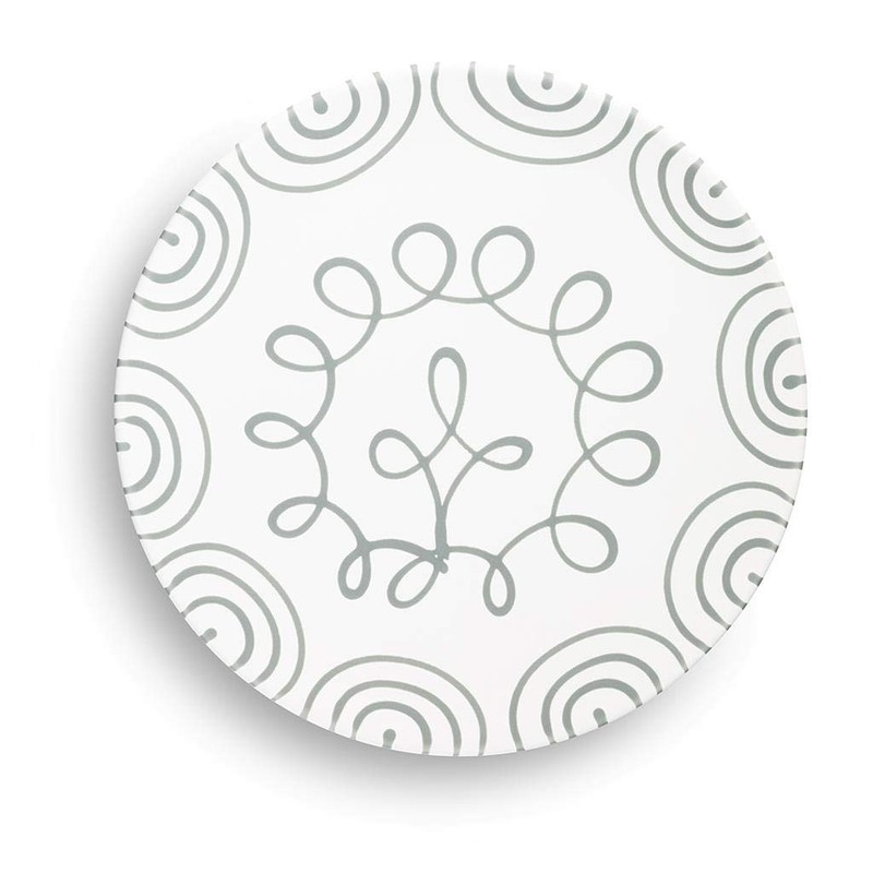 GMUNDNER KERAMIK Dinner Plate Cup Diameter 28 cm Grey Flamed