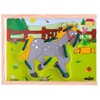 Woodyland 19 x 13.5 cm Didactic Toys Lacing Animals in