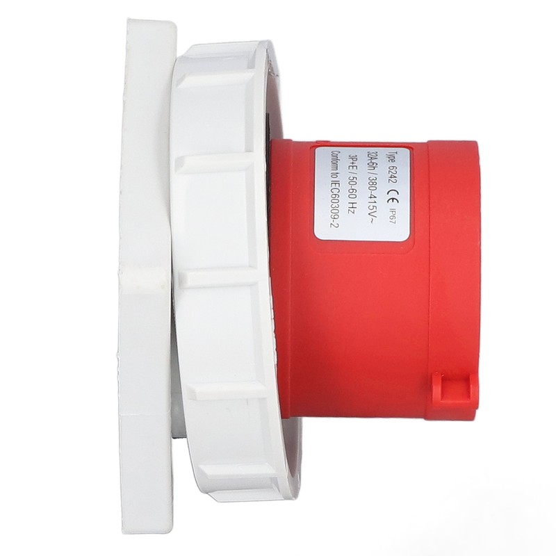 Waterproof Industrial Socket Nylon Brass 4 Pin Aviation Power Connector