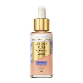 Max Factor Max Factor Miracle Pure Skin Reset Foundation, 2-in-1 Serum und fl1ssige Foundation, nat1rliche Deckkraft mit mattem Finish, Reset-Komplex, Fb. 10-30 Fair