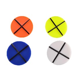 Vibrant 24MM Cross Golf Ball Markers – 4-Pack in Neon Orange, Yellow, Blue & White | Easy Spotting & Alignment | Must-Have Golf Accessories for Precision Putts