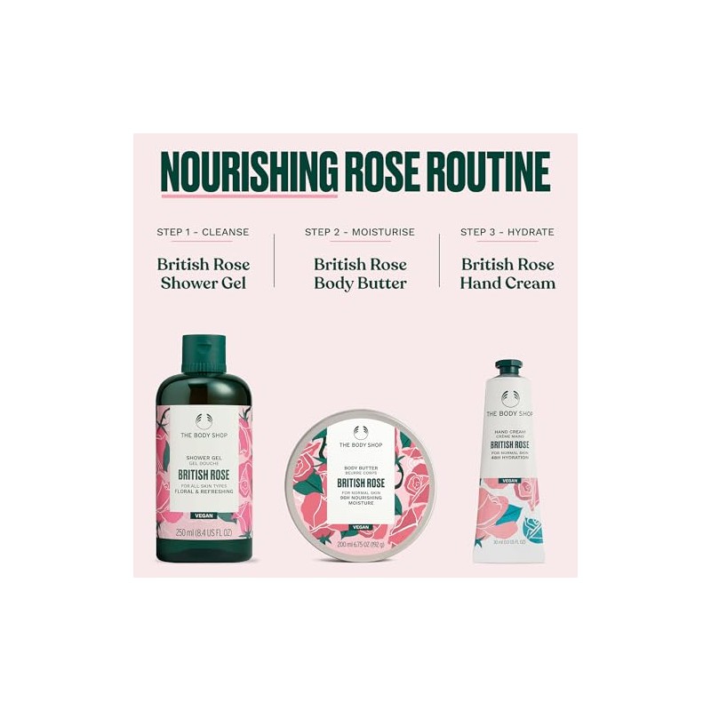 The Body Shop Crema de Manos British Rose 30 Ml
