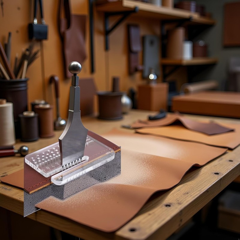 Leather Craft Punching Tools Leather Stitching Aid Plate Perforation and