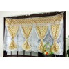 Katenya Outlet Bay Window Curtain 4 Row Separates Double Layer