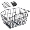 Hoobbii Large Rear Bike Basket, Waterproof Metal Wire Bicycle Basket