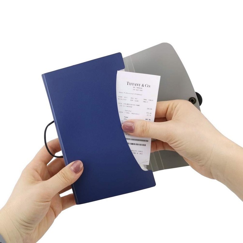D.RECT 5888 Expandable Expanding Document Folders 12 Compartments A6 for