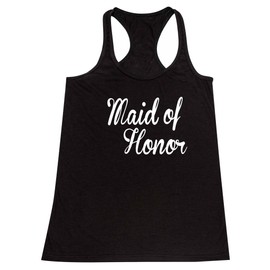 P&B The Brides Maid of Honor Women's Tank Top, M, Black