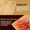 Sentk 3Pcs Bamboo Cutting Board Set, 1.5 CM Bamboo Cutting