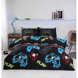 Rapport home Gamer Microfibre Duvet Cover Set Single Multi