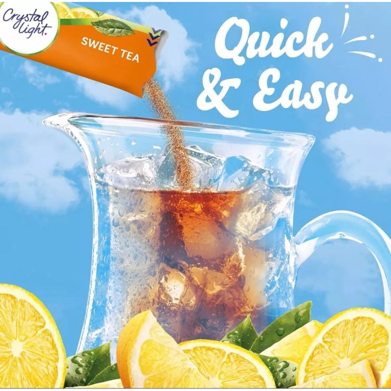 Kraft Heinz Crystal Light Powdered Drink Mix, Sweet Tea, 24
