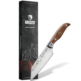 The Cooking Guild Grizzly Series 5-Inch Paring Knife - Rosewood Handle - High Carbon Stainless Steel - Rust-Resistant & Razor Sharp