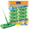 KEEPOW Reusable Mop Pads Compatible with Swiffer Sweeper Mop, Dry