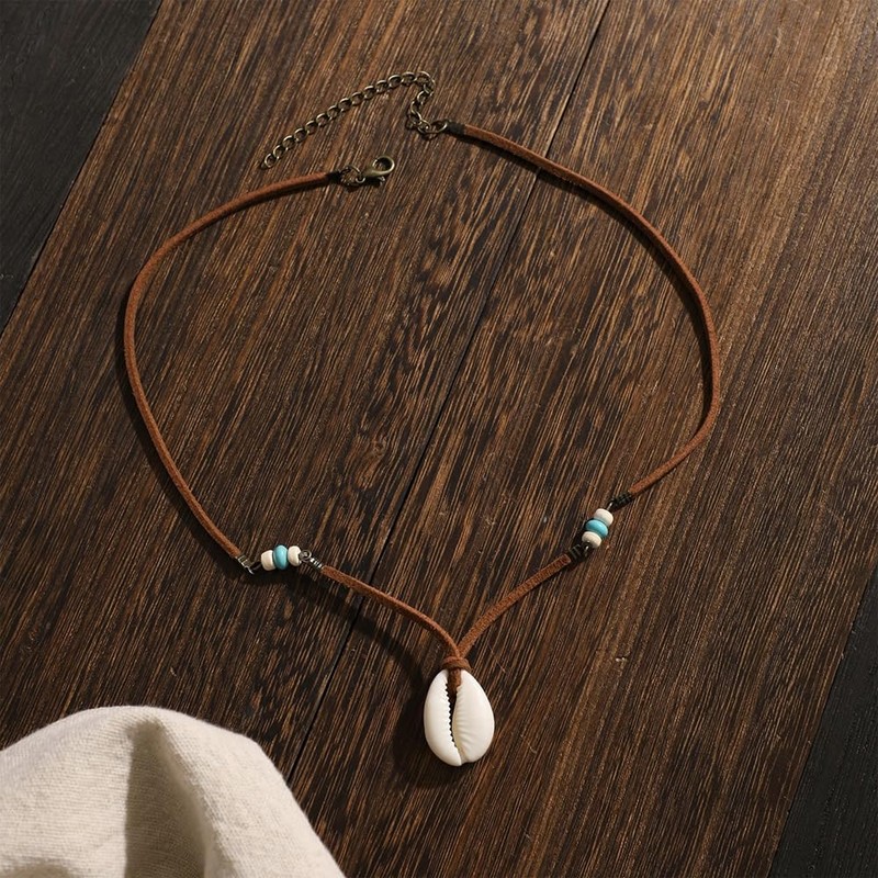 Generisch Shell Necklace Men's Surfer Necklace, Men's Necklace, Men's Necklace