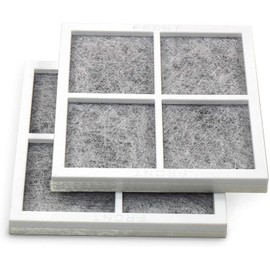 HQRP 2-Pack Air Filter Compatible with LG LFCS31626S LFX32945ST LFXC24726S LFXS30726B LFXS30726S LFXS30726W LMXC23746D LSFD2491ST Refrigerator