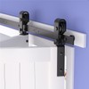 SKYSEN 36" Bifold Barn Door Hardware Kit - Space Saving