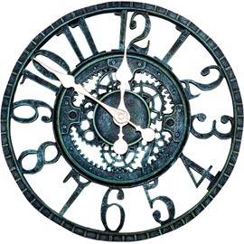 Vintage Open Face Design Weather Resistant Outdoor Clock 300mm / 12" - Sit back, relax and let time pass you by