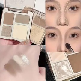 내추럴 3D 페이스 프레스드 파우더 팔레트 선물 컨투어 하이라이터 브론저 매트 다목적 쉐이드 Natural 3D Face Pressed Powder Palette Gift Contour Highlighter Bronzer Matte Multi-purpose Shade [D7 07(xiao)]